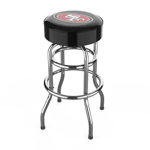 San Francisco 49ers Bar Stool Chrome 1