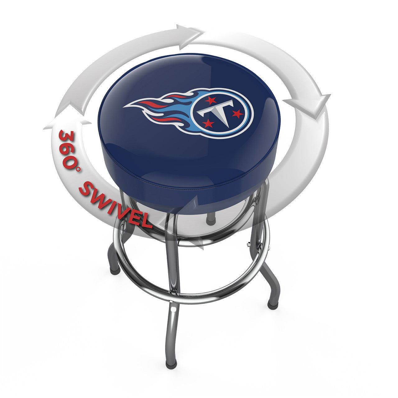 Tennessee Titans Bar Stool Chrome