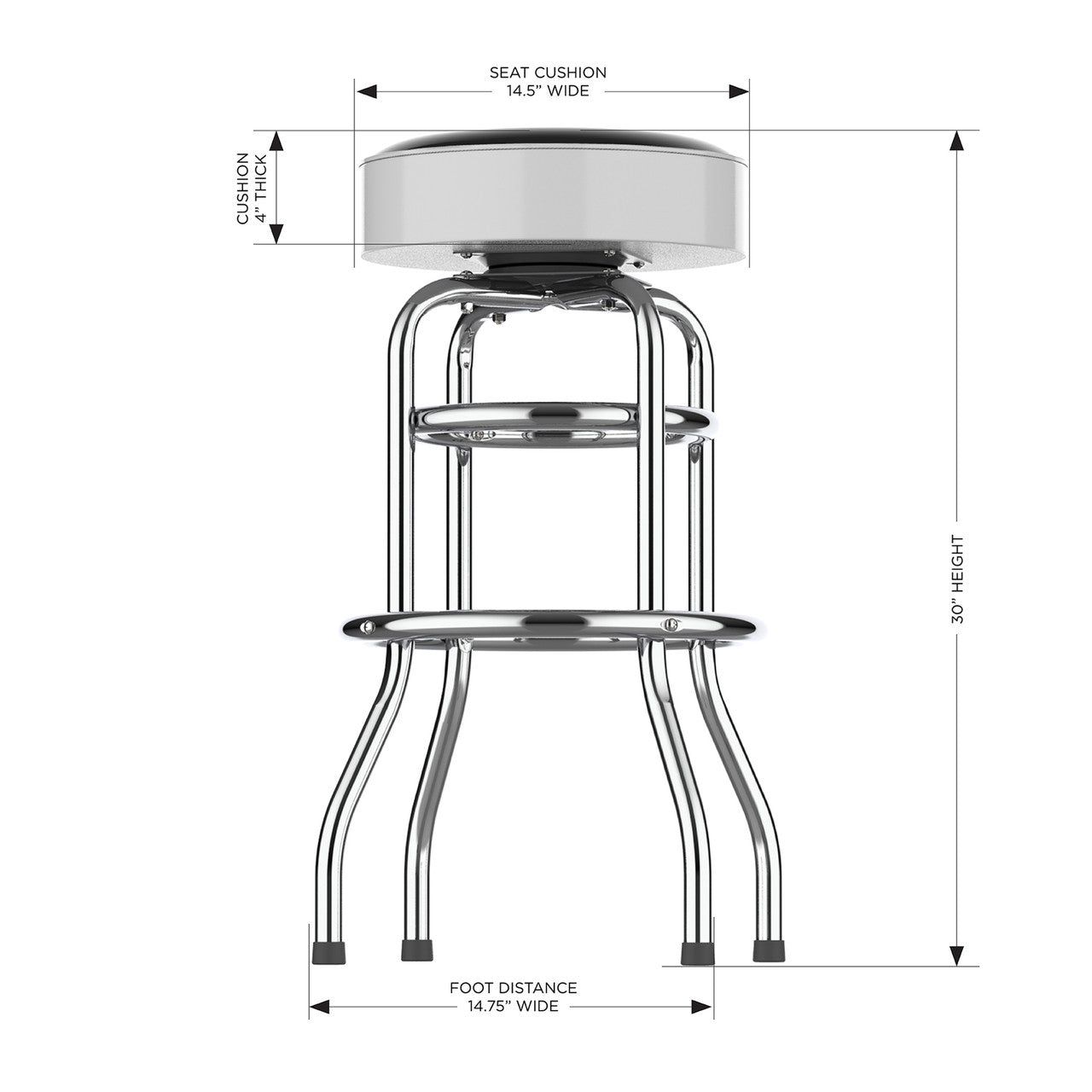 Chicago White Sox Bar Stool Chrome