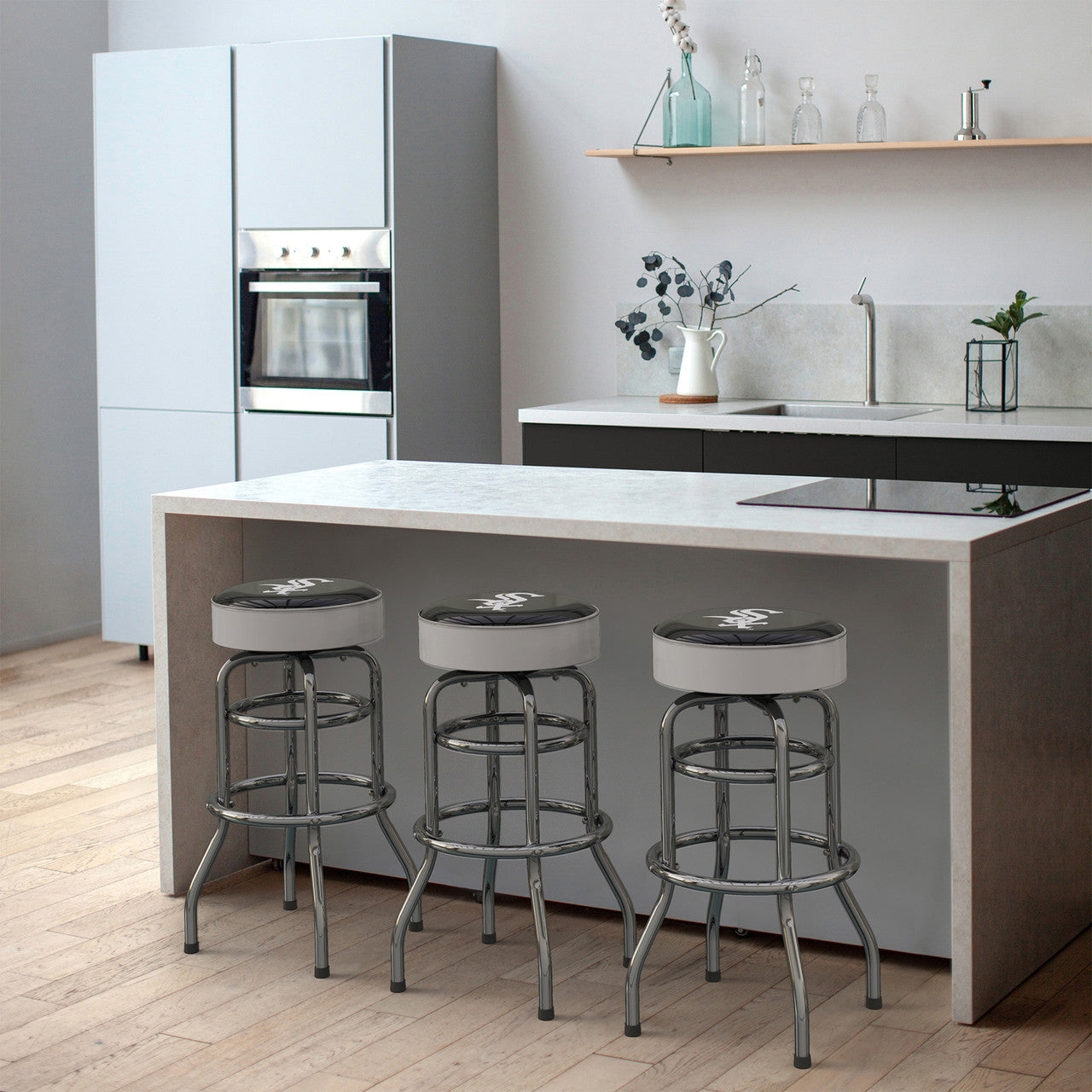 Chicago White Sox Bar Stool Chrome