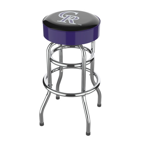 Colorado Rockies Bar Stool Chrome 1
