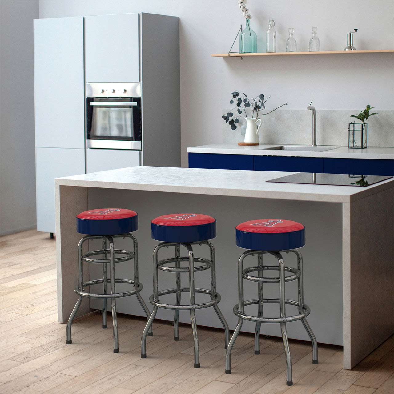 Los Angeles Angels Bar Stool Chrome