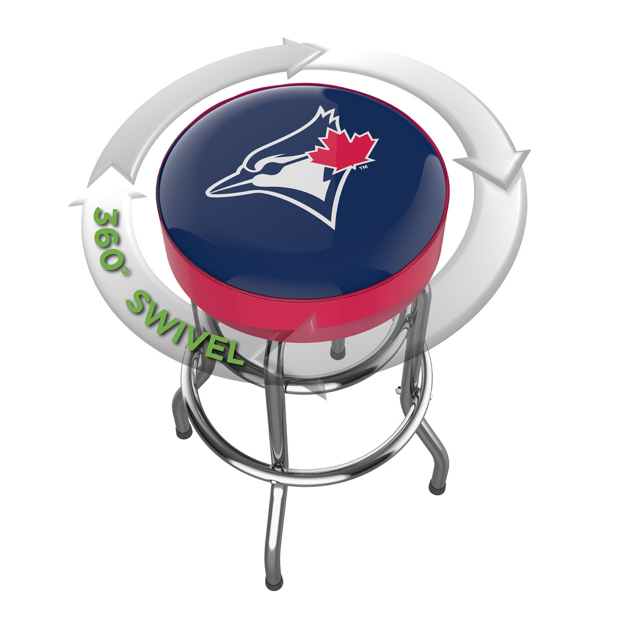 Toronto Blue Jays Bar Stool Chrome