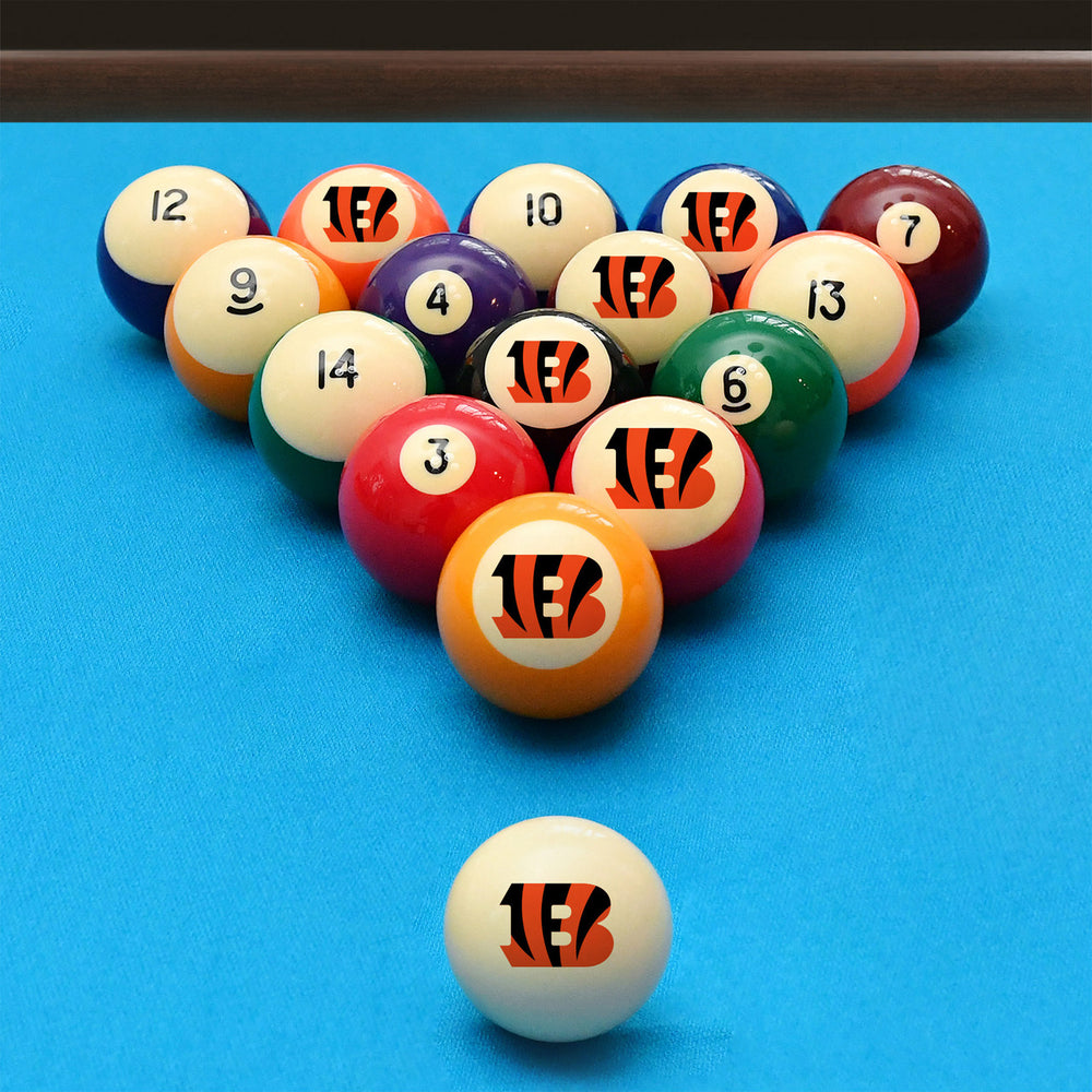 Cincinnati Bengals Pool Balls - Retro Balls Set