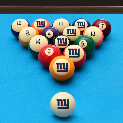 New York Giants Pool Balls - Retro Balls Set 2