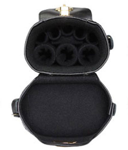 Instroke 3X5 Black Leather Cowboy Cue Case