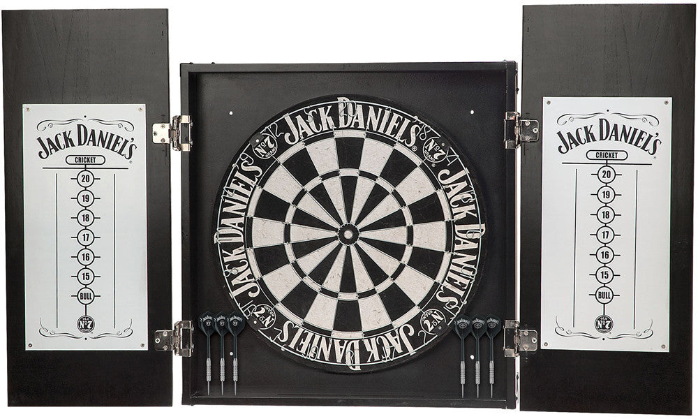 Jack Daniels Dartboard Cabinet Set