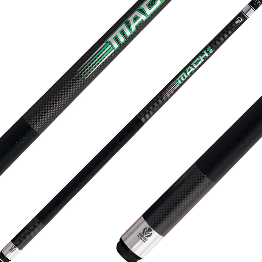 McDermott VQM1L Vanquish Mach 1 Carbon Fiber Break Cue - Leather Wrap
