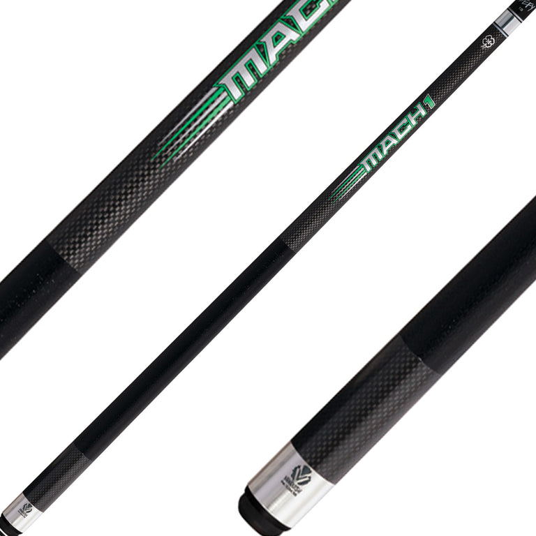 McDermott VQM1L Vanquish Mach 1 Carbon Fiber Break Cue - Leather Wrap