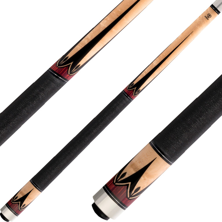 Star S09 Cue - Birdseye Maple with Cocobolo and Black Points