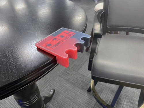 Today's Agenda 3 Cue Holder Black and Red 3