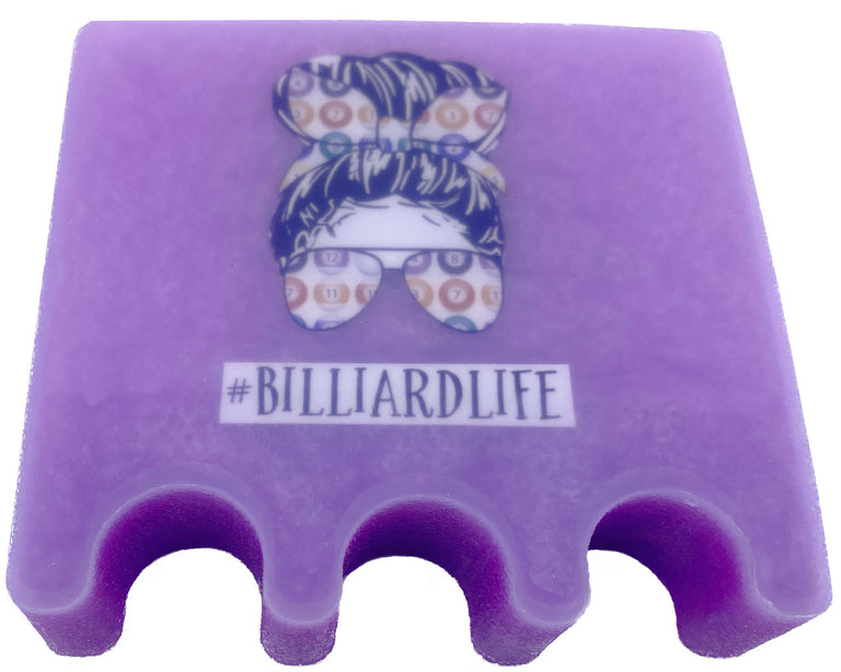Billiard Life 3 Cue Holder Purple