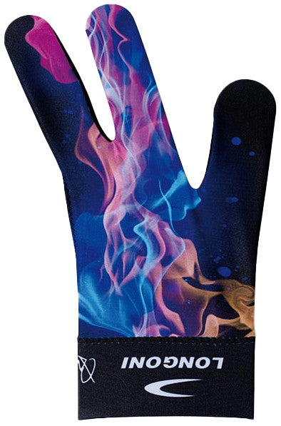 Longoni Billiards Glove Explosion Fire Left Bridge Hand