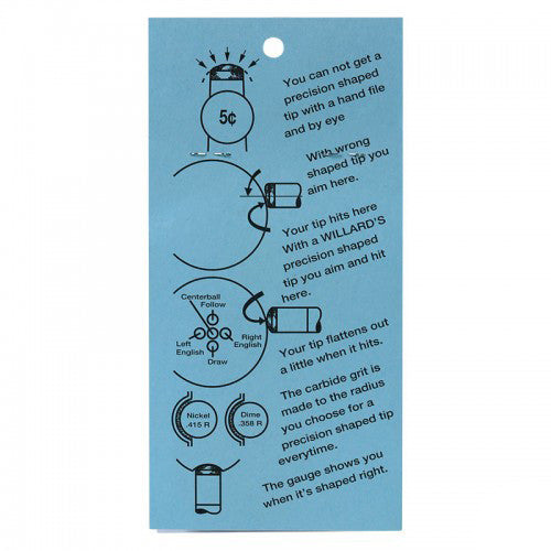 Willard Tip Tool Shaper Nickel Radius