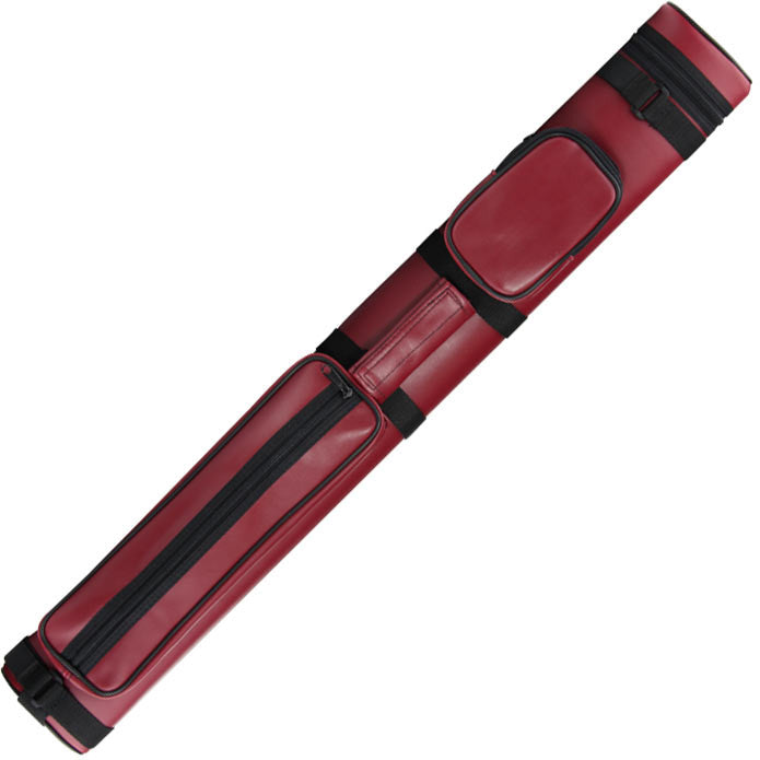 Ozone Pool Cue Case - Tube 2 Butt/2 Shaft - Burgundy