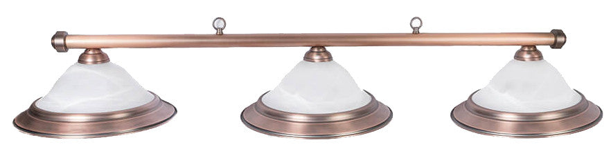 Presidential Billiards Pool Table Light - Oil Rubbed Bronze Light with Glass Shades
