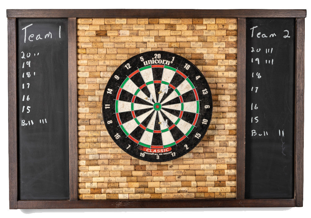 Presidential Billiards Dart Backboard with Wine Cork Espresso