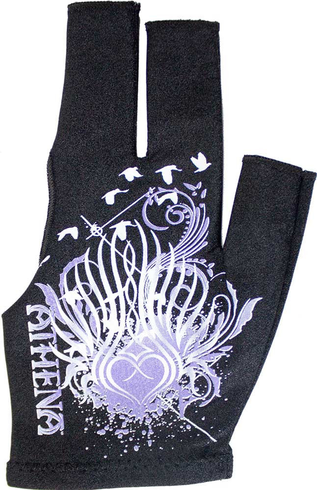 Athena CSI00340 Tribal Heart Billiard Glove XS Only - Left Bridge Hand