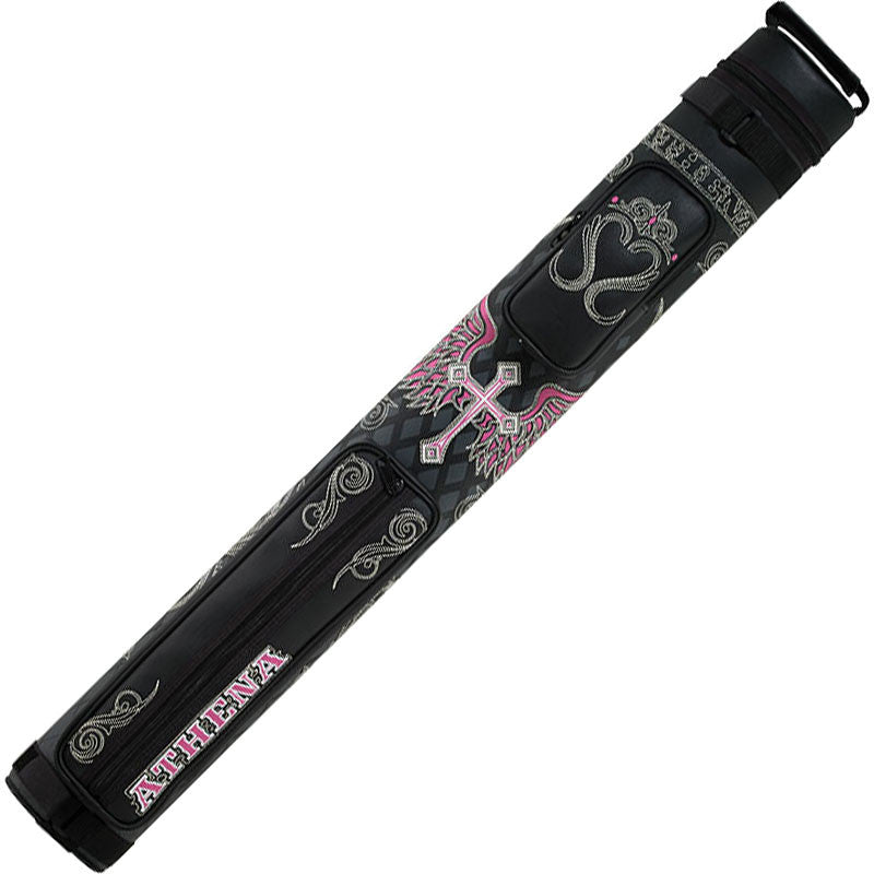 Athena ATHC06 2 Butt x 2 Shaft Wings and Cross Embroidered Case