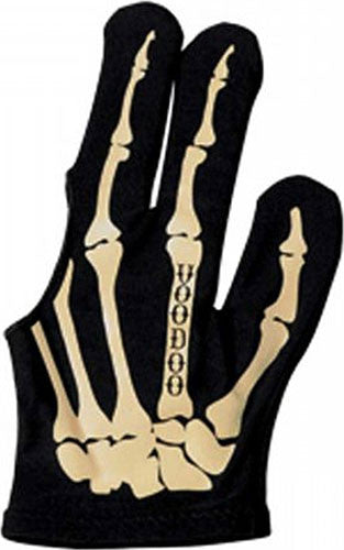 Voodoo BGLVOD BONE Bone Skeleton Billiard Glove - Left Bridge Hand