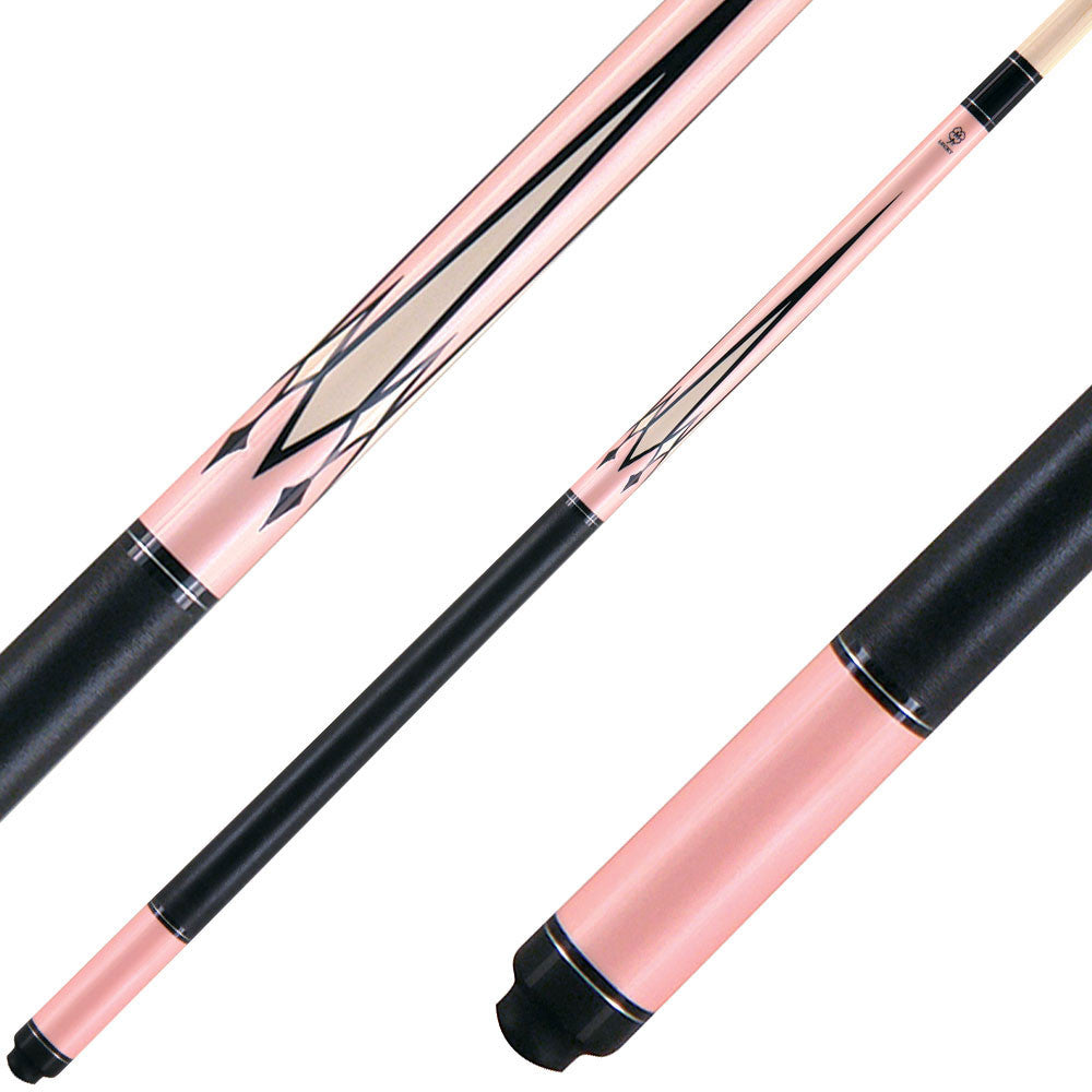 Lucky L17 Pool Cue - Metallic Pink with Points