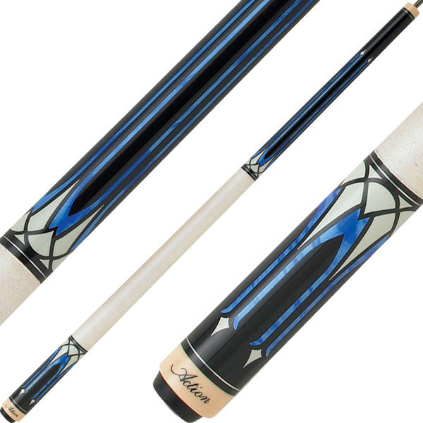Action ACT136 Exotic Cue - White with Blue