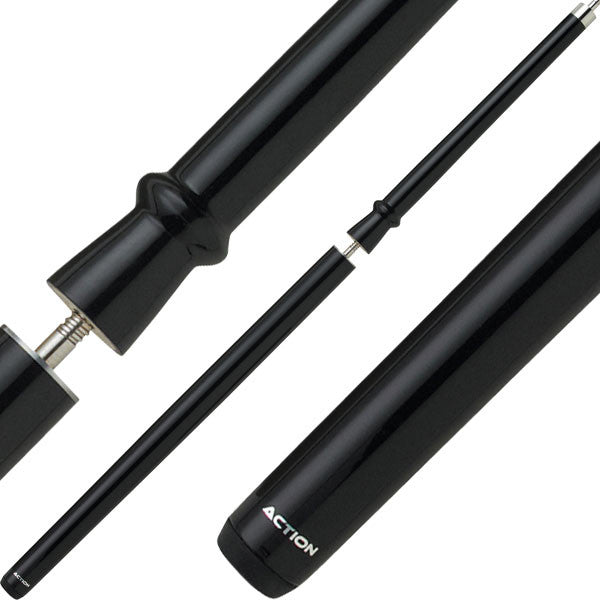 Action ACTBJ07 Break/Jump Cue - Reverse Power Taper- Black - 26oz