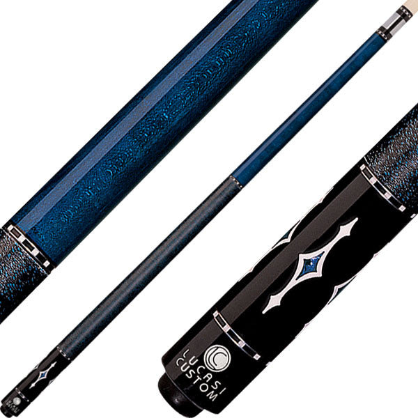 Lucasi LZE7 Blue Birdseye Diamond Inlay Cue