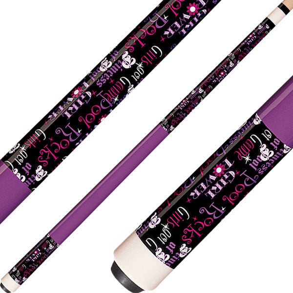Players YG03-52K 52" Junior Kid Cue - Princess of Pool