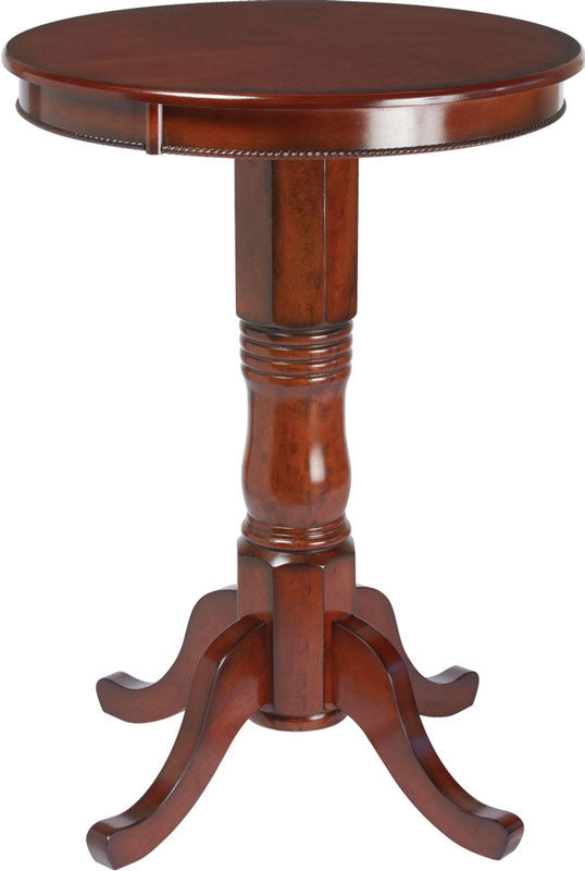 Ram Gameroom 30" Round Wood Pub Table Chestnut