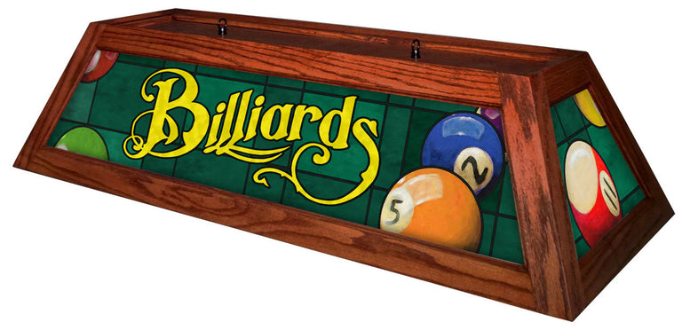Classic Green Billiards Pool Table Light Cherry Stain