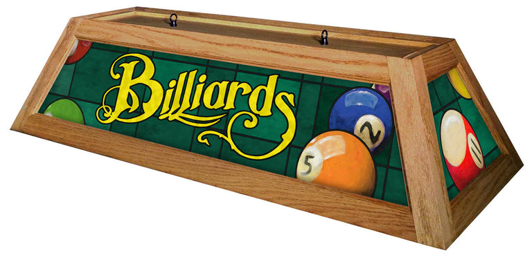 Classic Green Billiards Pool Table Light Oak Stain