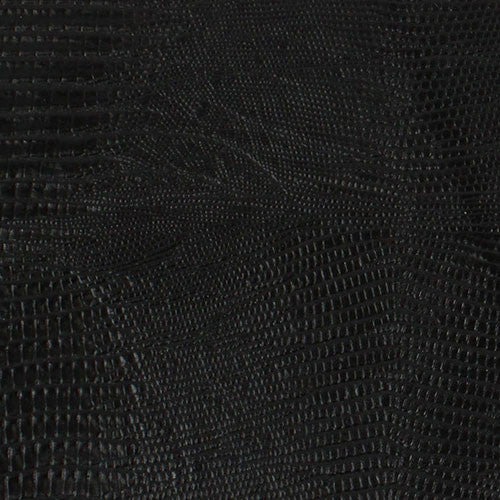 Genuine Leather Cue Wrap - Embossed Lizard Pool Cue Wrap - Black