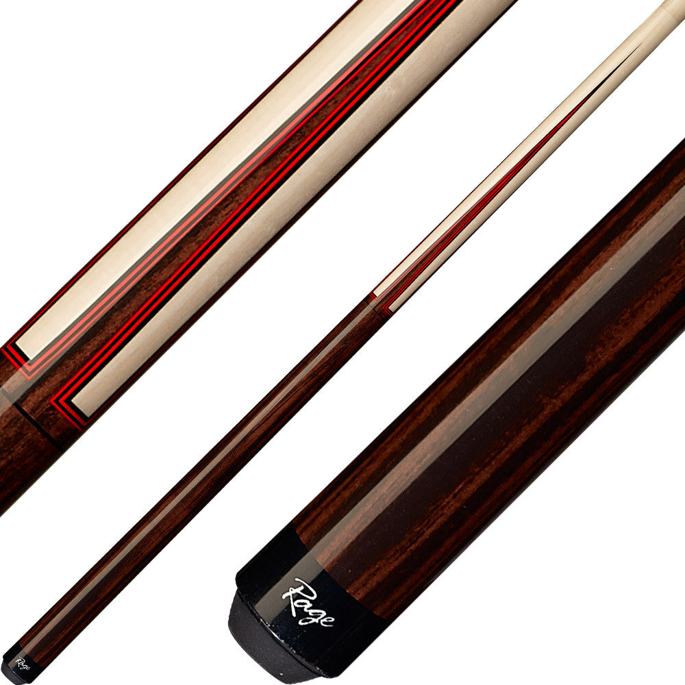 Rage RG107 Sneaky Pete Pool Cue - Red 4 Prong