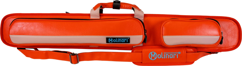 Molinari Classic Butterfly2x4 Soft Cue Case - Orange / Light Pink
