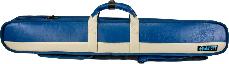 Molinari Classic Butterfly 2x4 Soft Cue Case - Blue / Beige
