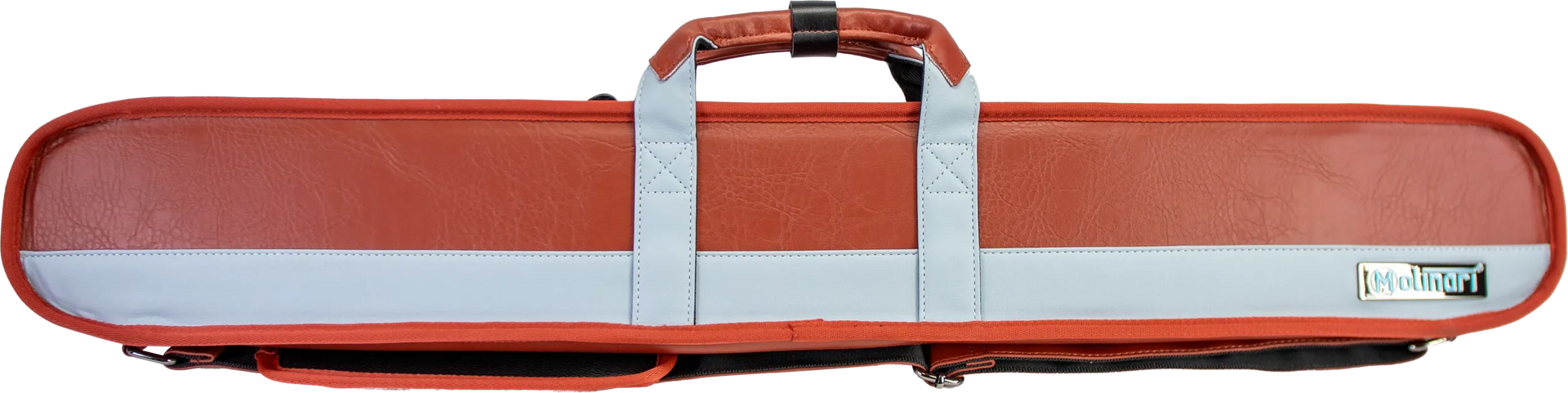 Molinari Classic Butterfly 2x4 Soft Cue Case - Brown / Light Blue