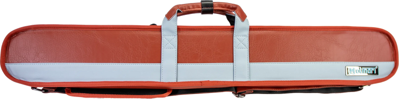 Molinari Classic Butterfly 2x4 Soft Cue Case - Brown / Light Blue