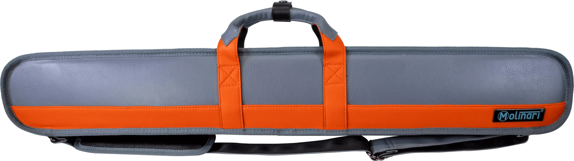 Molinari Classic Butterfly 2x4 Soft Cue Case - Gray / Orange