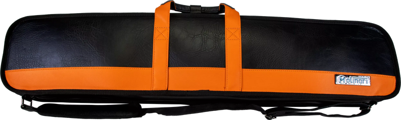 Molinari Classic Butterfly 3x6 Soft Cue Case - Black / Orange