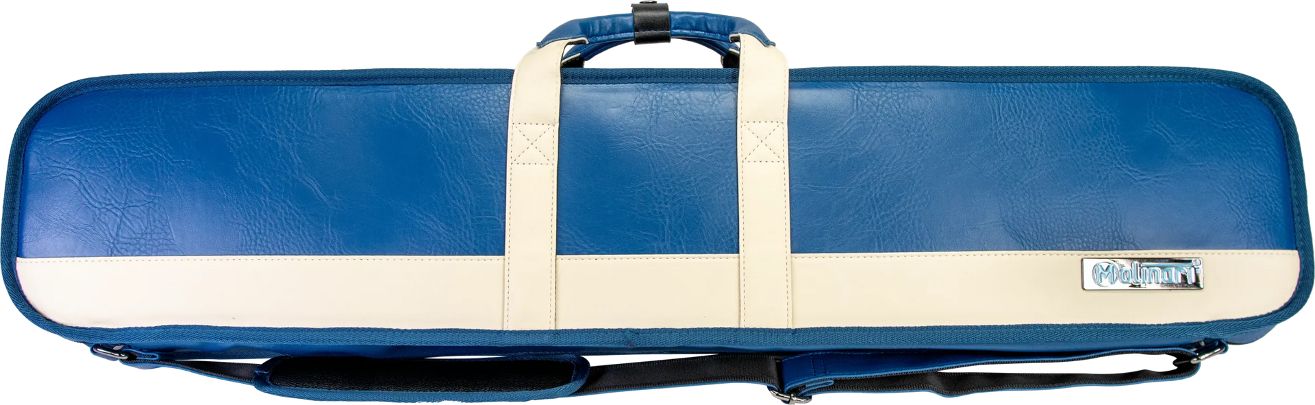 Molinari Classic Butterfly 3x6 Soft Cue Case - Blue / Biege