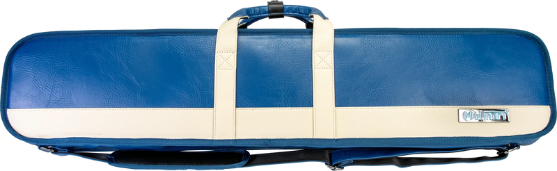 Molinari Classic Butterfly 3x6 Soft Cue Case - Blue / Biege