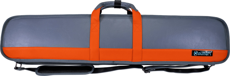 Molinari Classic Butterfly 3x6 Soft Cue Case - Gray / Orange