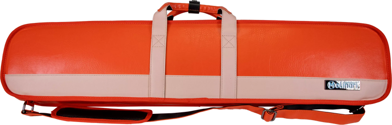 Molinari Classic Butterfly 3x6 Soft Cue Case - Orange / Light Pink