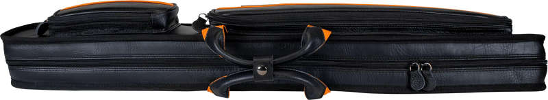 Molinari Classic Butterfly 2x4 Soft Cue Case - Black / Orange