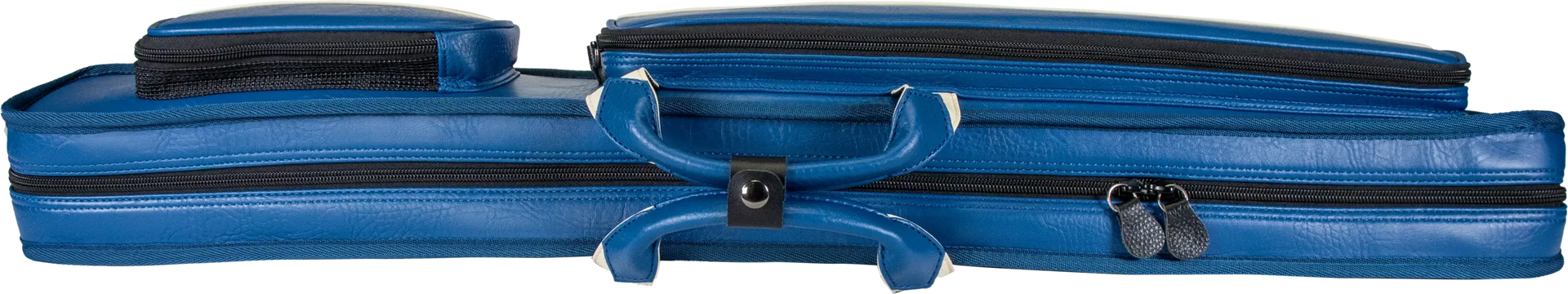 Molinari Classic Butterfly 2x4 Soft Cue Case - Blue / Beige