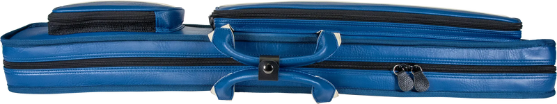 Molinari Classic Butterfly 2x4 Soft Cue Case - Blue / Beige