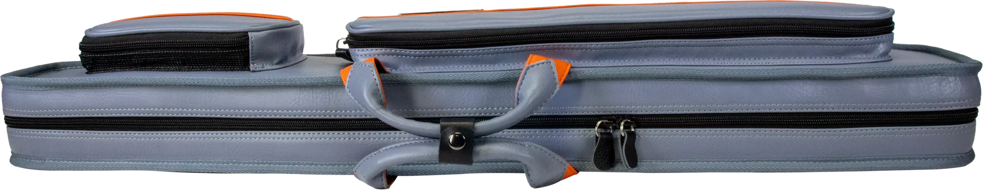 Molinari Classic Butterfly 2x4 Soft Cue Case - Gray / Orange