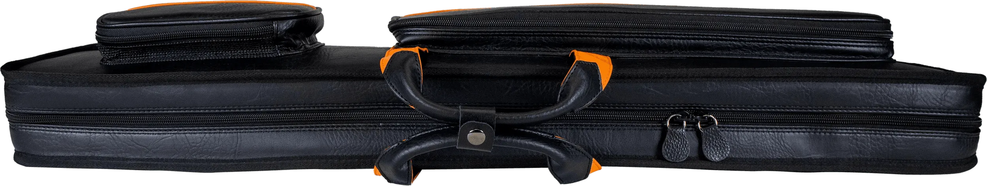Molinari Classic Butterfly 3x6 Soft Cue Case - Black / Orange