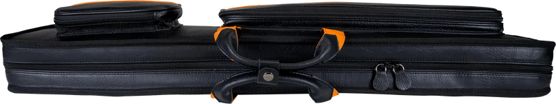 Molinari Classic Butterfly 3x6 Soft Cue Case - Black / Orange